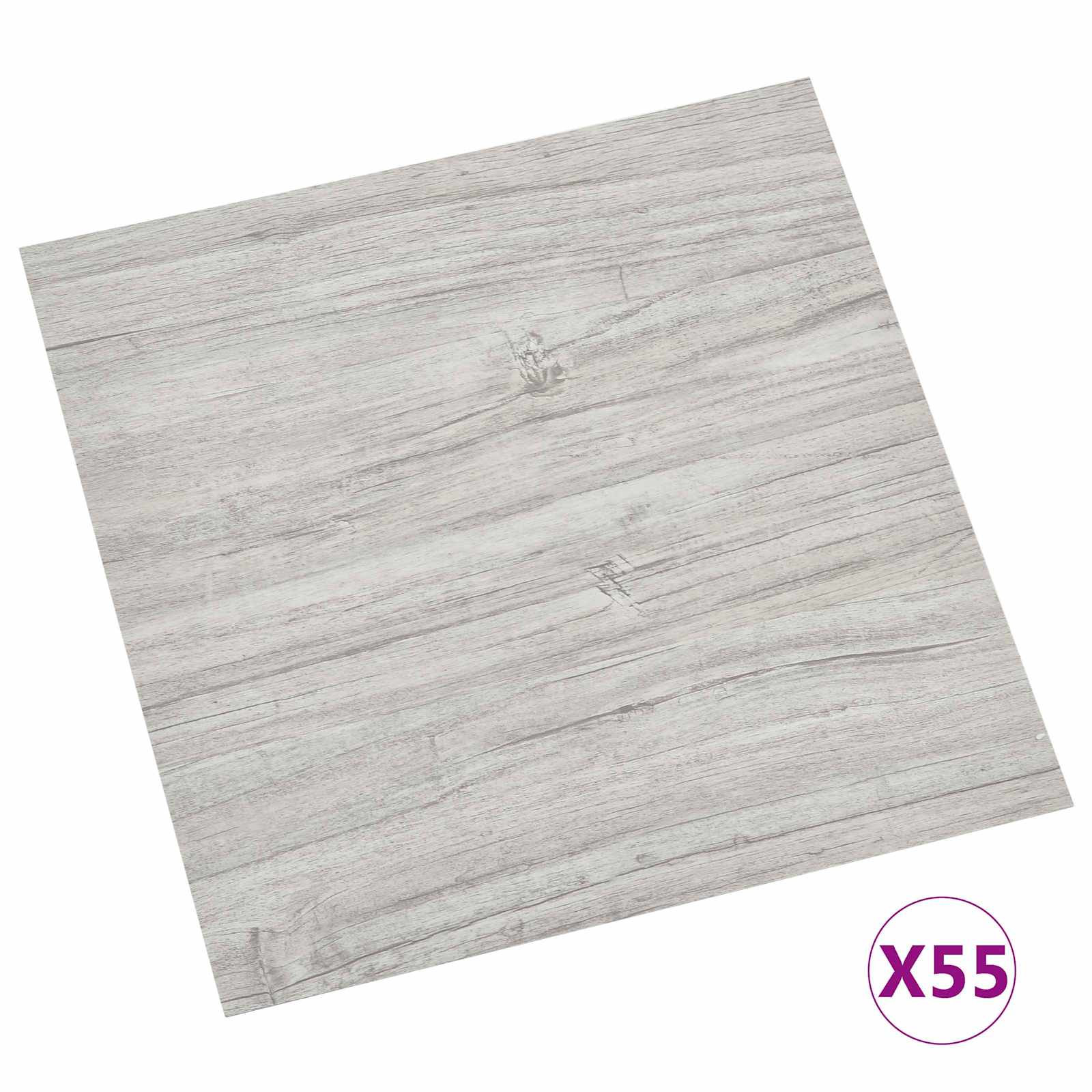Bodenplanken 55 pcs Schwarz 5,11 m² PVC