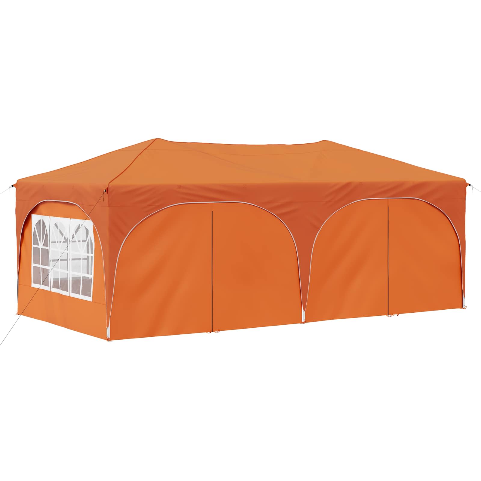 Pop-up Partyzelt 575 x 288 x 245 cm Creme Oxford-Stoff