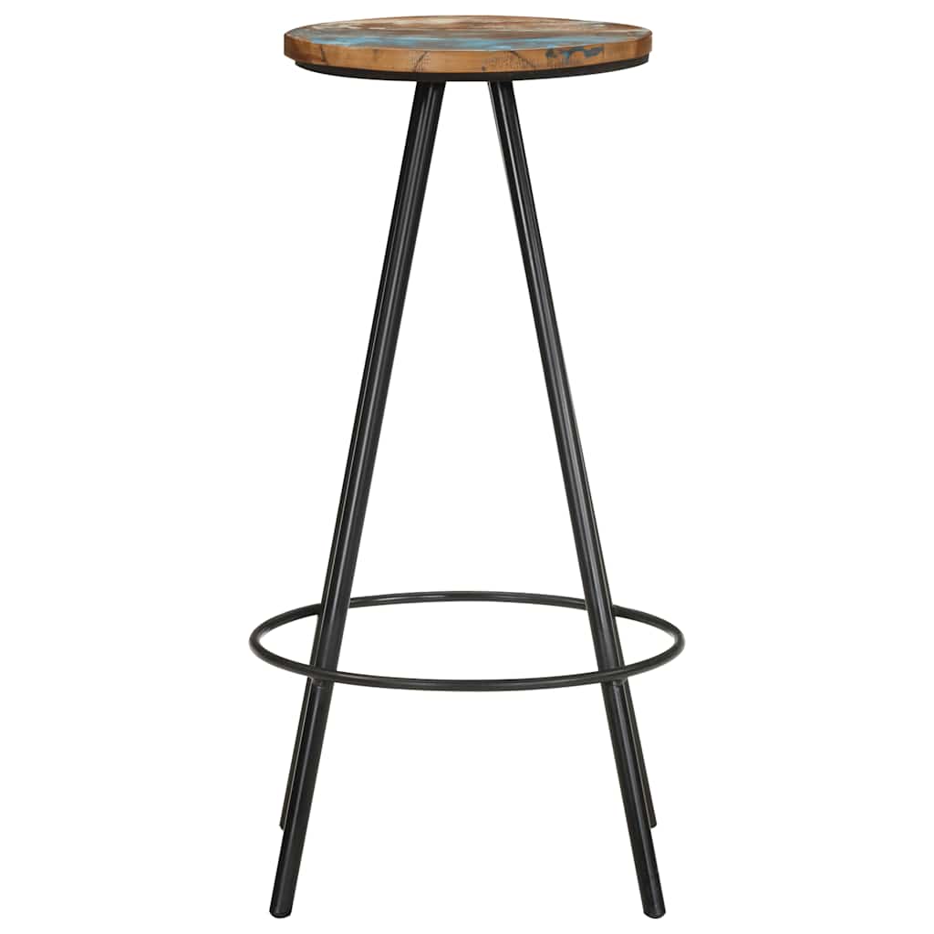 Barhocker 2 Stk. Massives Altholz