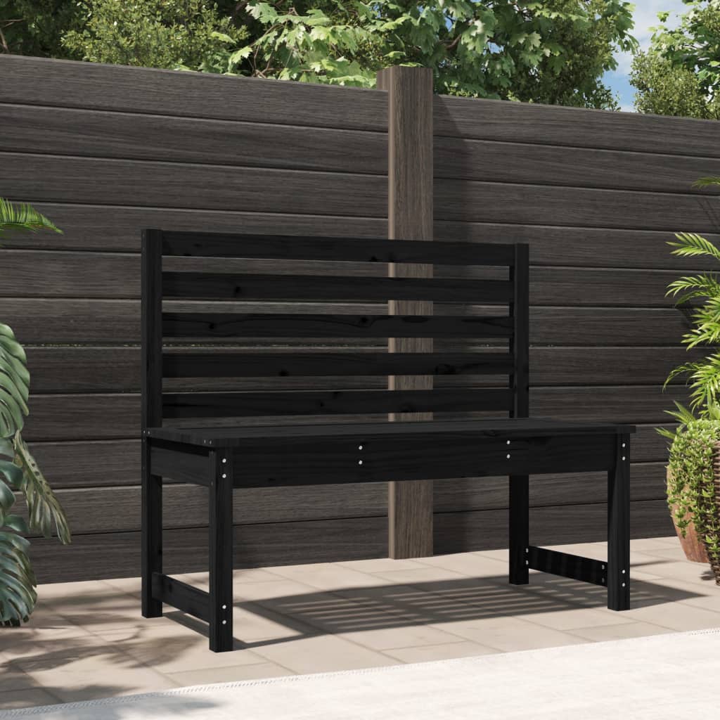 Gartenbank 109 cm Massivholz Kiefer