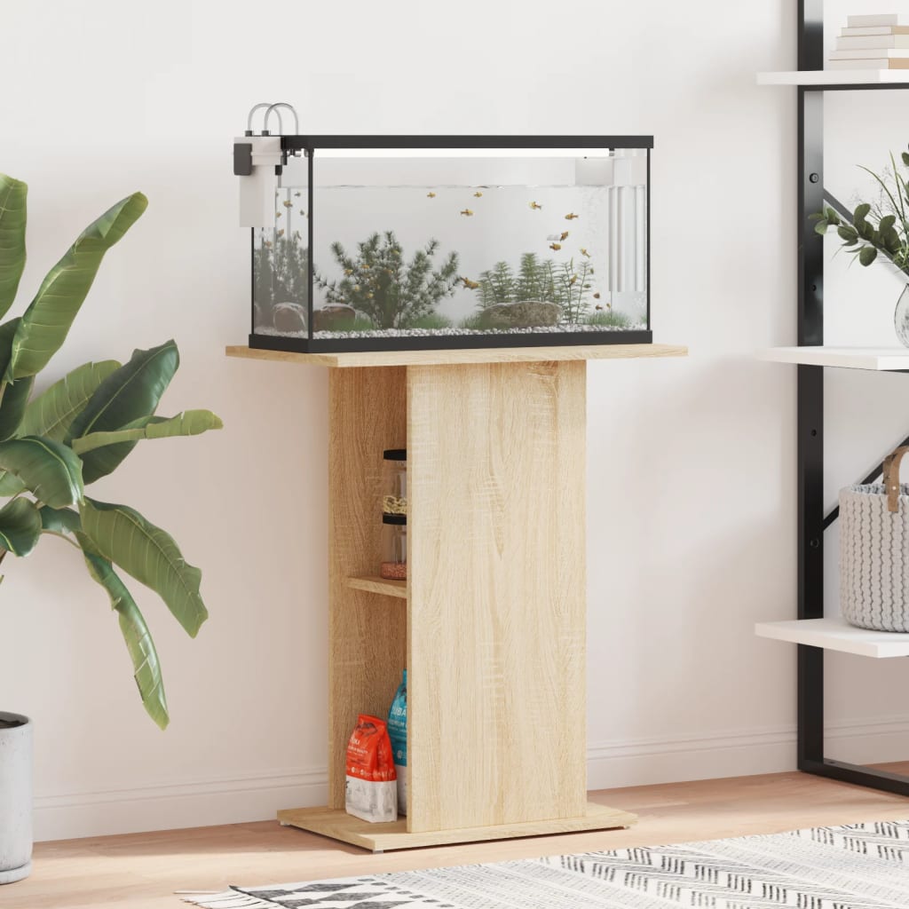 Aquariumständer Weiß 60,5x36x72,5 cm Holzwerkstoff
