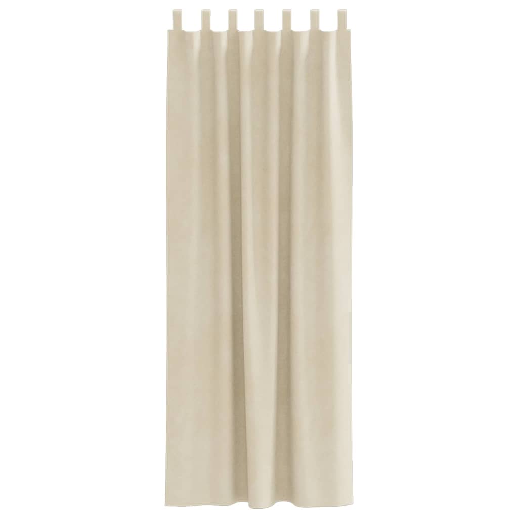 Verdunkelungsvorhänge 2 pcs Schwarz 140 x 140 cm Samt