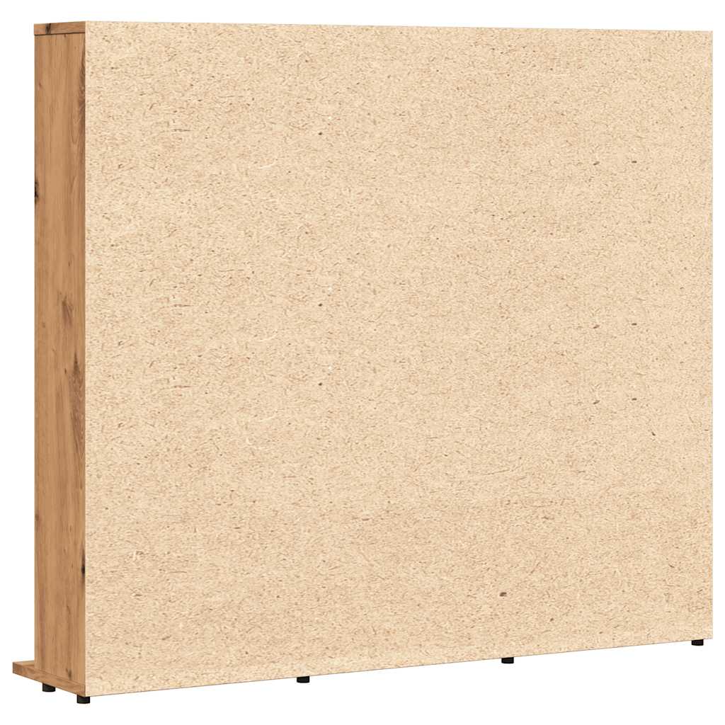 CD Regal Schwarz Eichen-Optik 101 x 23 x 177,5 cm Holzwerkstoff