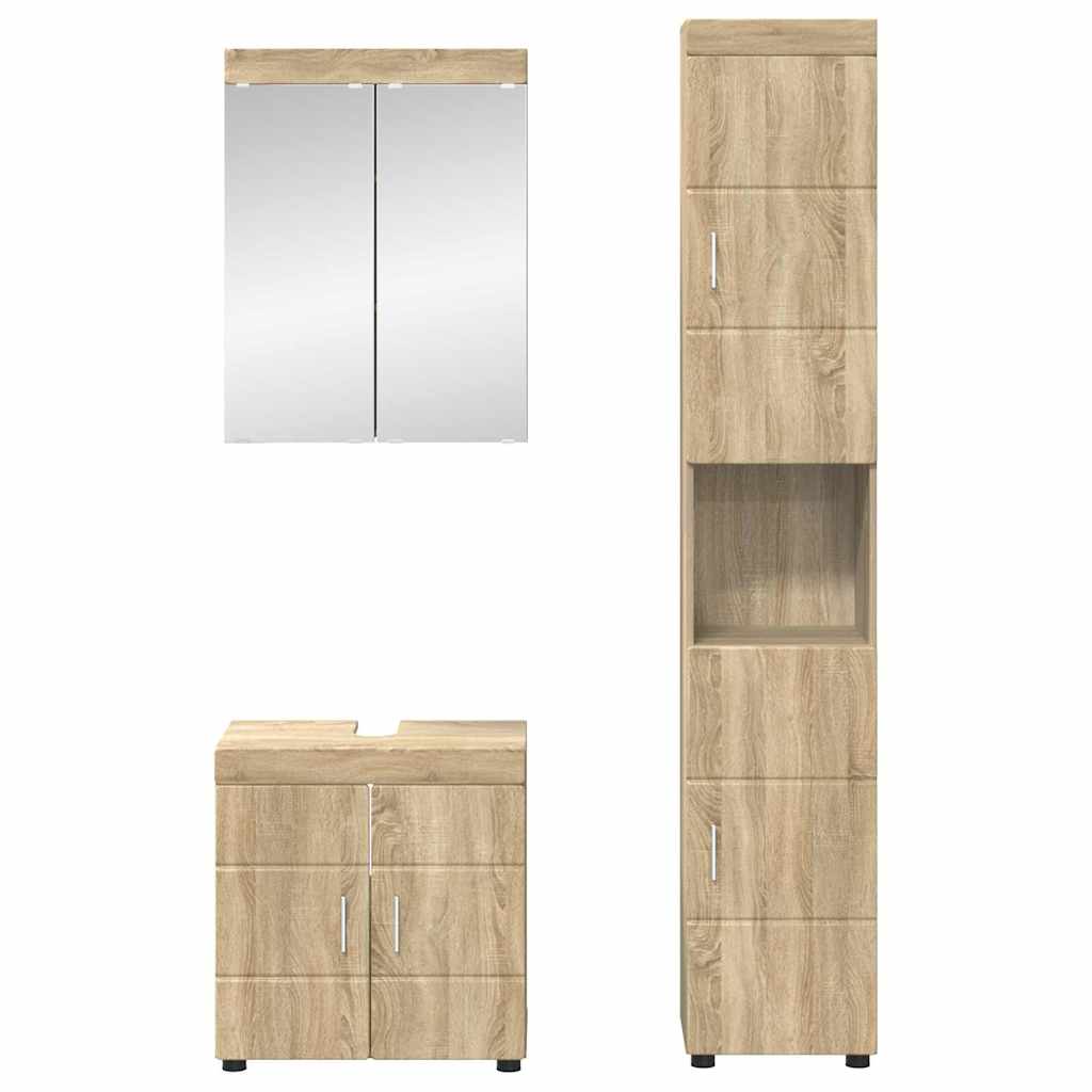 Badezimmermöbel-Set TULUM 2 pcs Weiß 60 x 34 x 63 cm