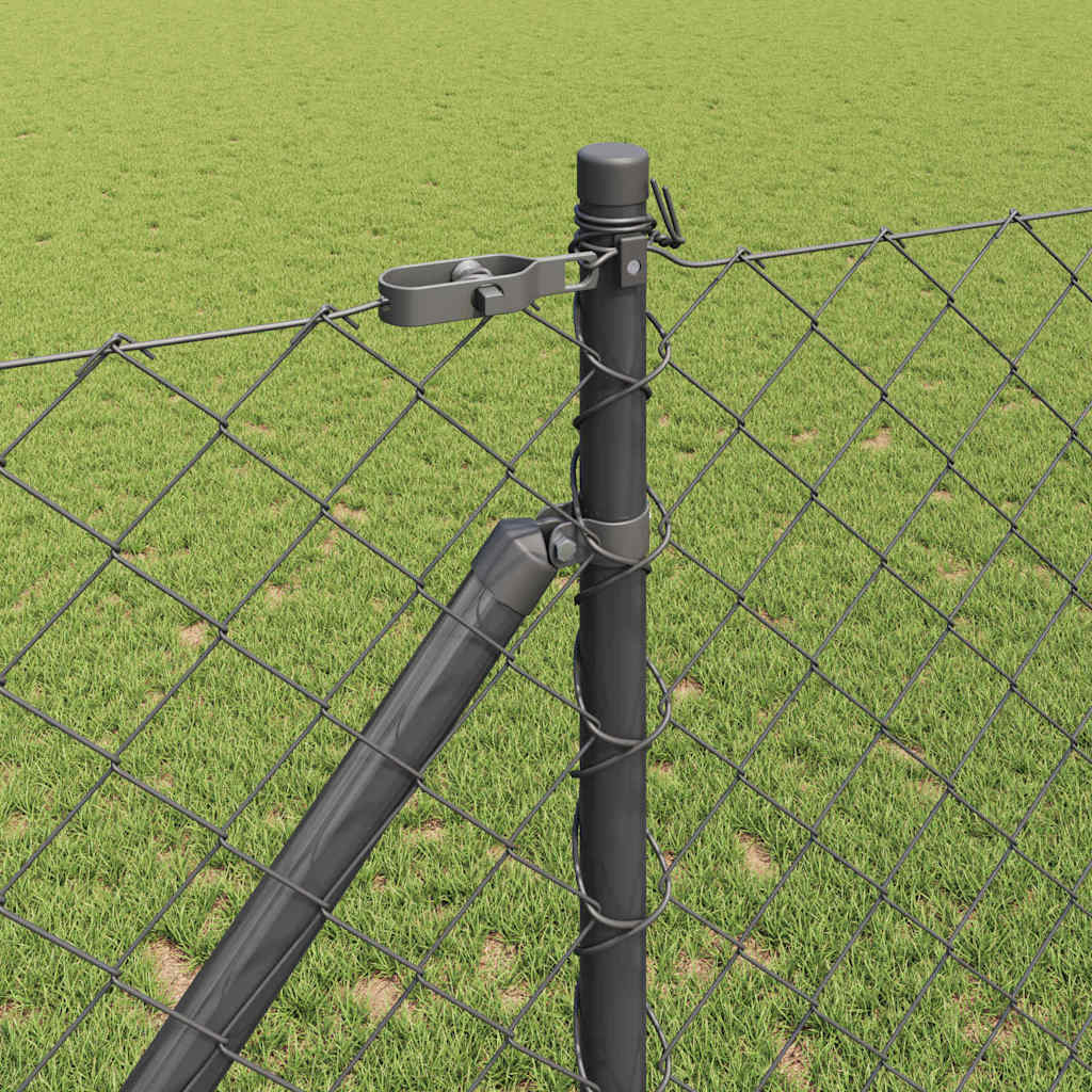 Outdoor Kettenglied-Zaun Erdfixierung 10 x 0,4 m Grün Netz