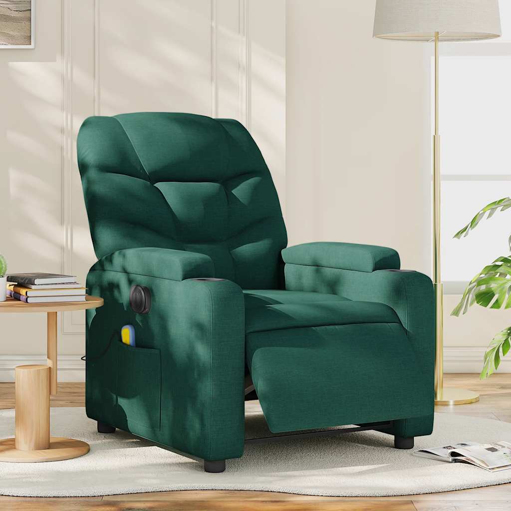Relaxsessel Elektrisch Dunkelgrau Stoff