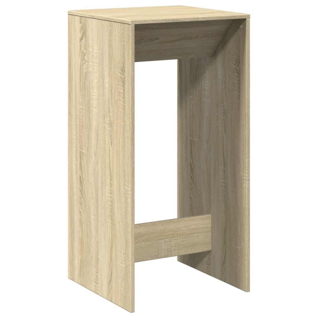 Bartisch Schwarz Eichen-Optik 102 x 50 x 103,5 cm Holzwerkstoff