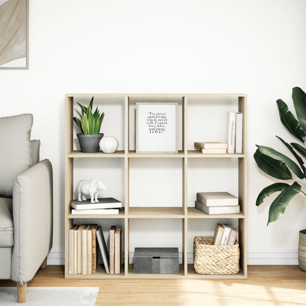 Bücherregal Weiß 137,5x29x137,5 cm Holzwerkstoff
