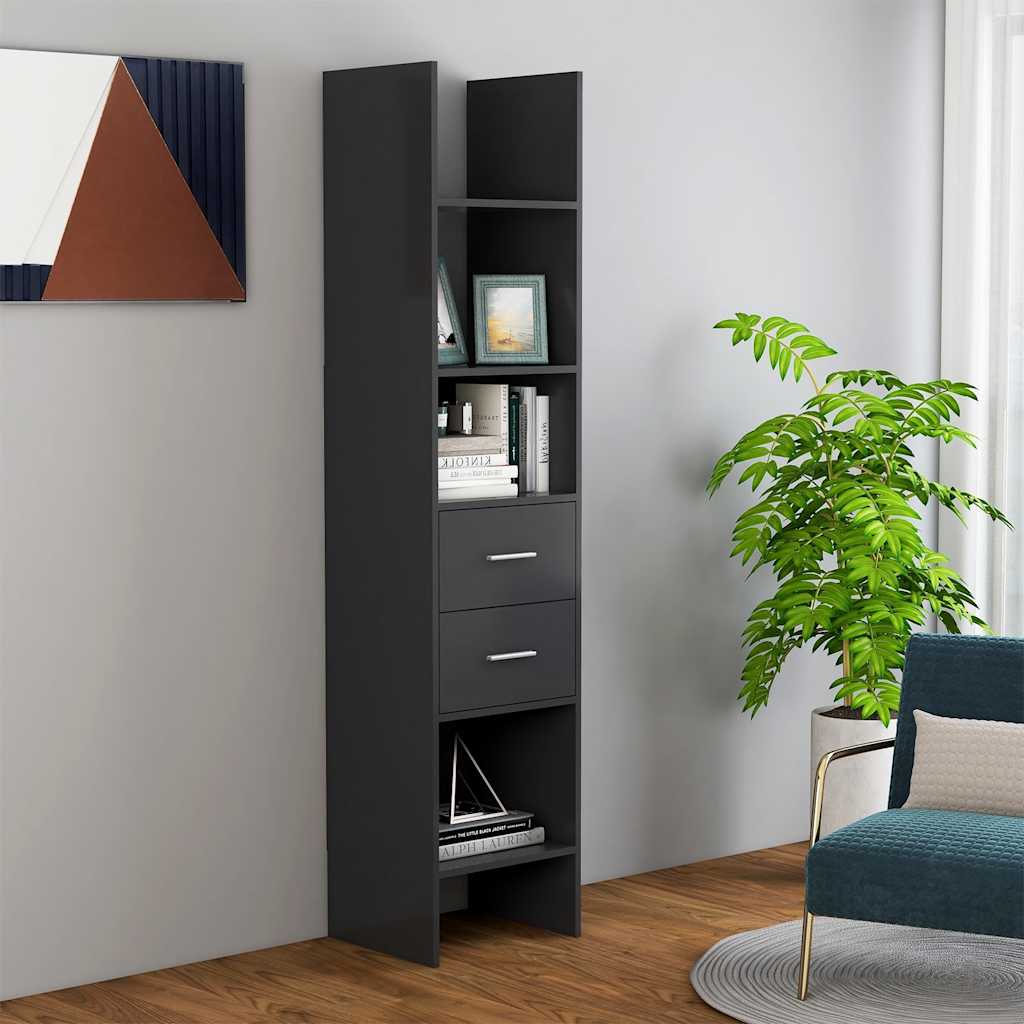 Bücherregal Weiß 40x35x180 cm Holzwerkstoff