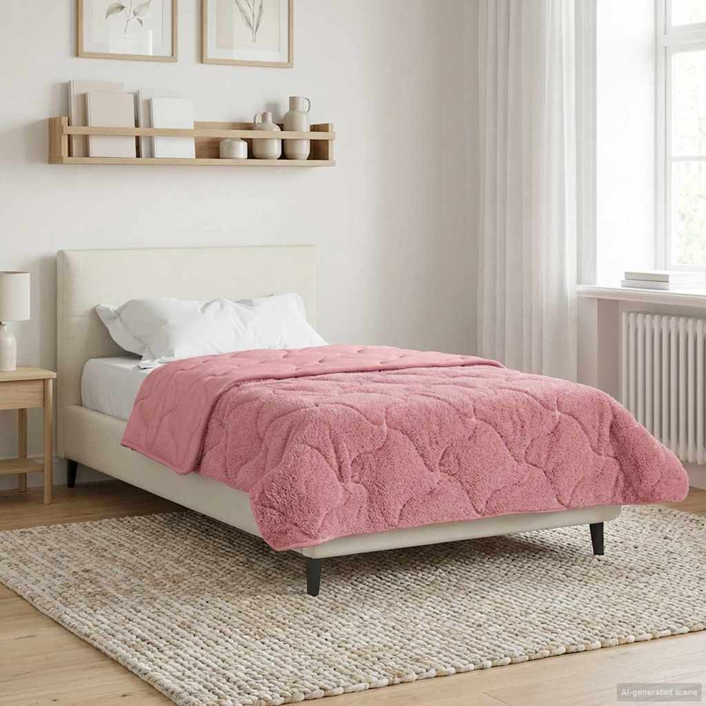 Winterbettdecke Gepolstert Anthrazit 135 x 200 cm