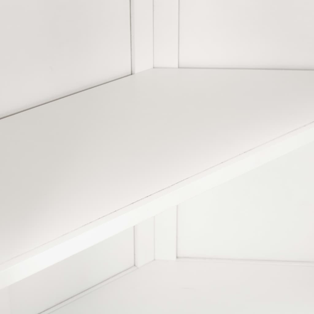 Eckschrank 80x33,5x78 cm Massivholz Eiche