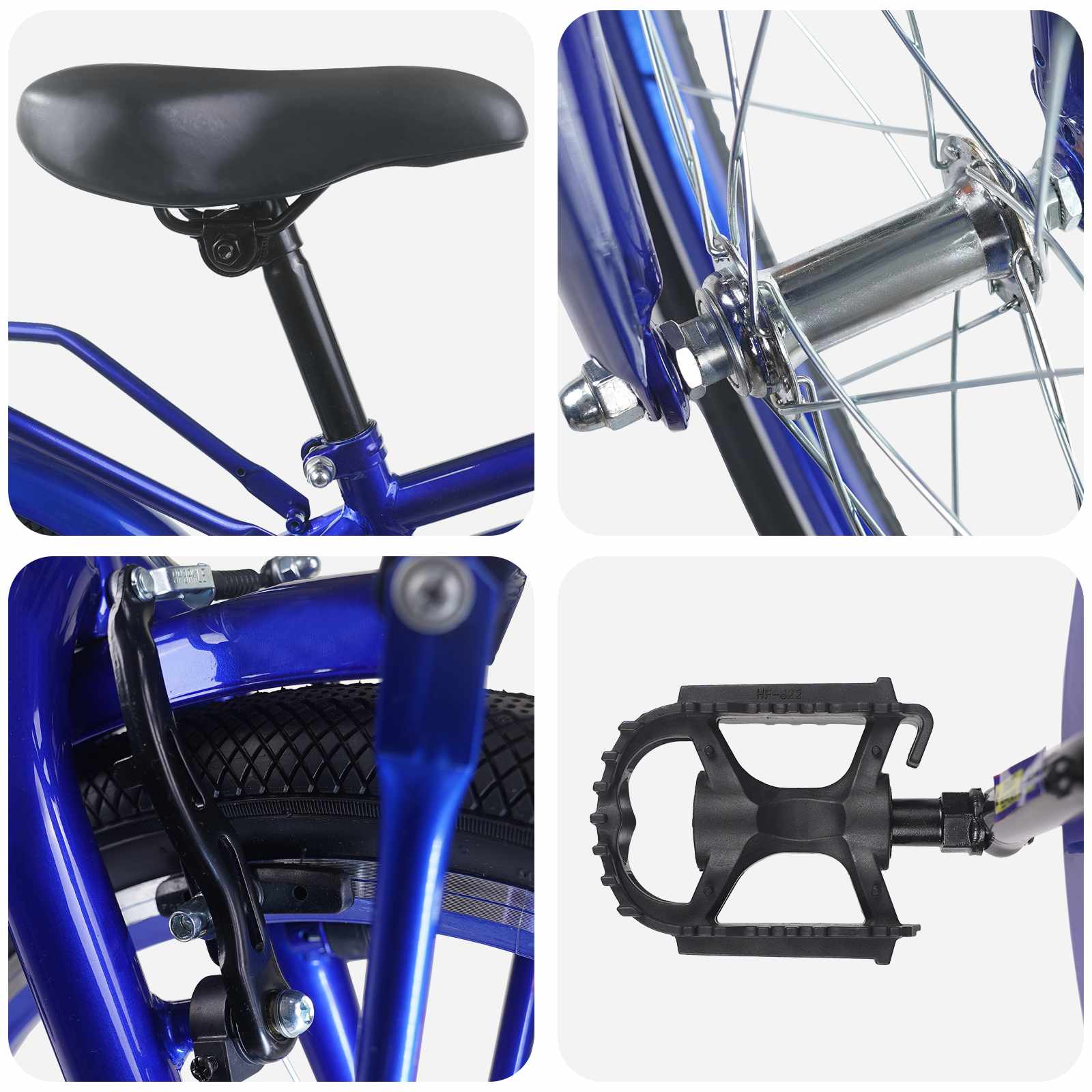 Kinderfahrrad 18 Zoll für 5-7 Jahre alt Schwarz