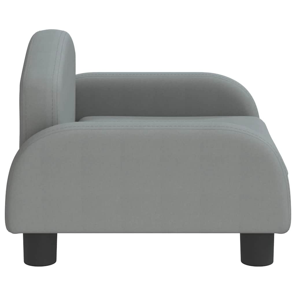 Kindersofa Creme 70x45x30 cm Stoff