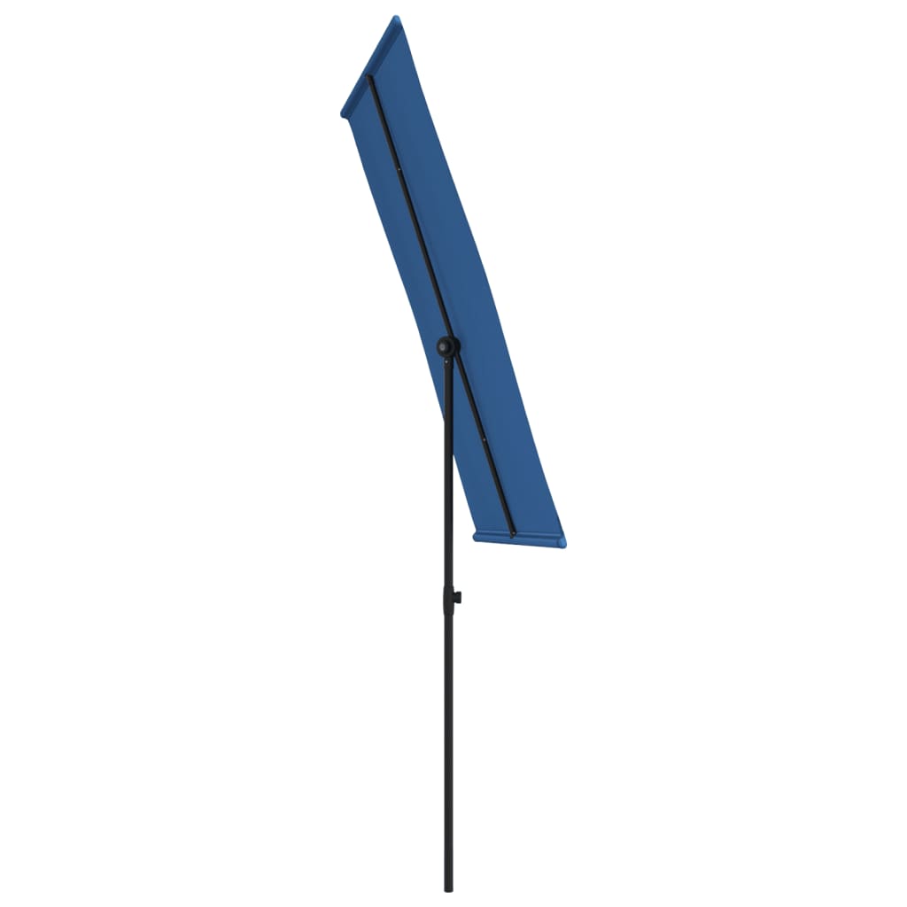 Sonnenschirm mit Aluminium-Mast 180x110 cm Bordeauxrot