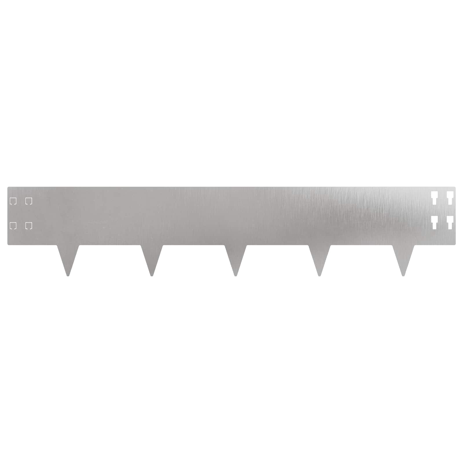 Raseneinfassung 10 pcs 100 x 12 cm Stahl Schwarz