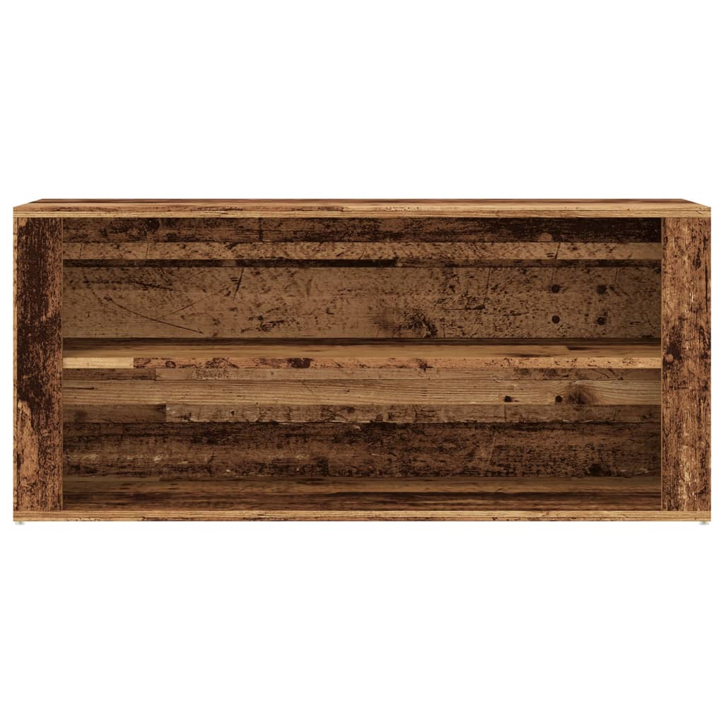Schuhregal Weiß 100x35x45 cm Holzwerkstoff