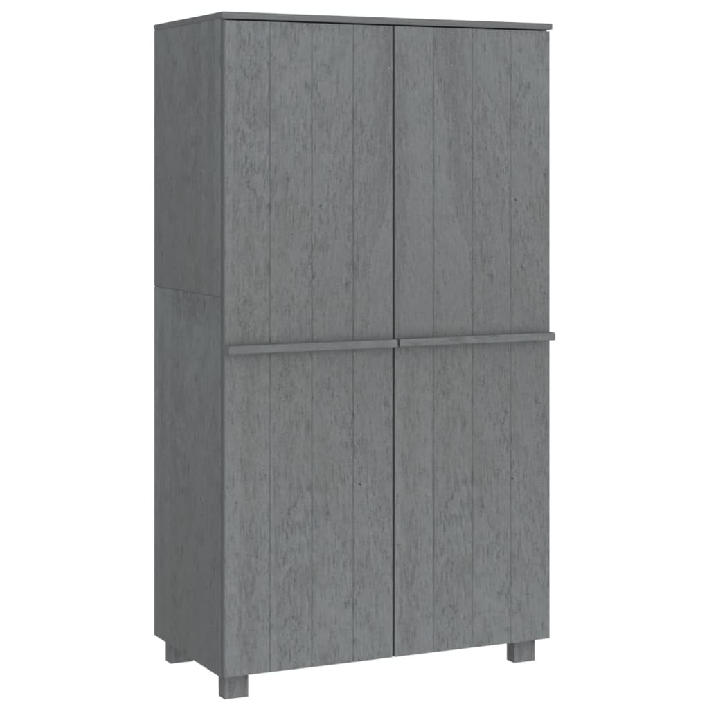 Kleiderschrank HAMAR Honigbraun 89x50x180 cm Massivholz Kiefer
