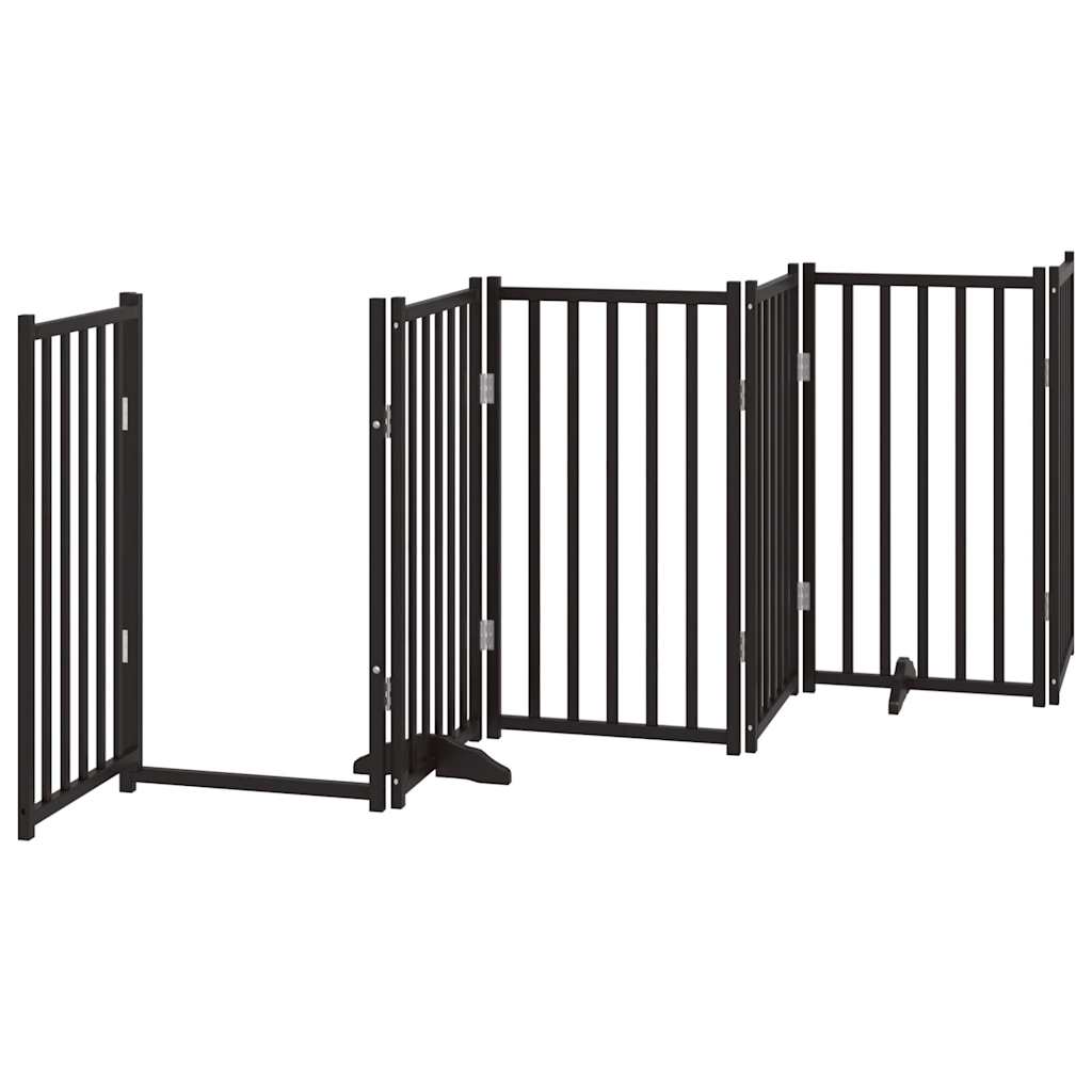 3-tlg. Hundetor Faltbar 150 cm Massivholz Tanne
