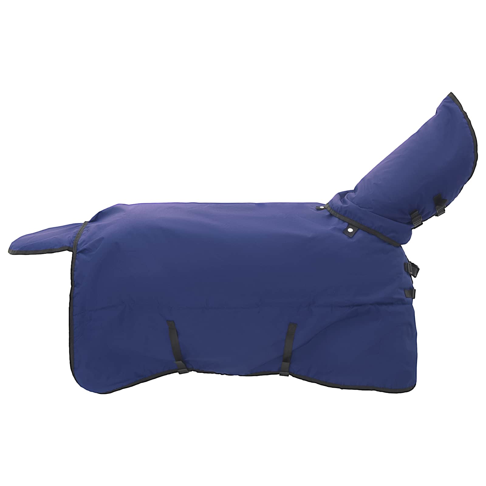 Pferdedecke Dunkelgrün und Schwarz 75 cm Polyester