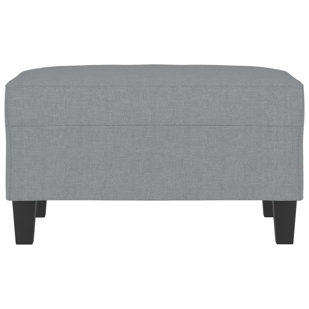 Fußhocker Hellgrau 60x50x41 cm Stoff