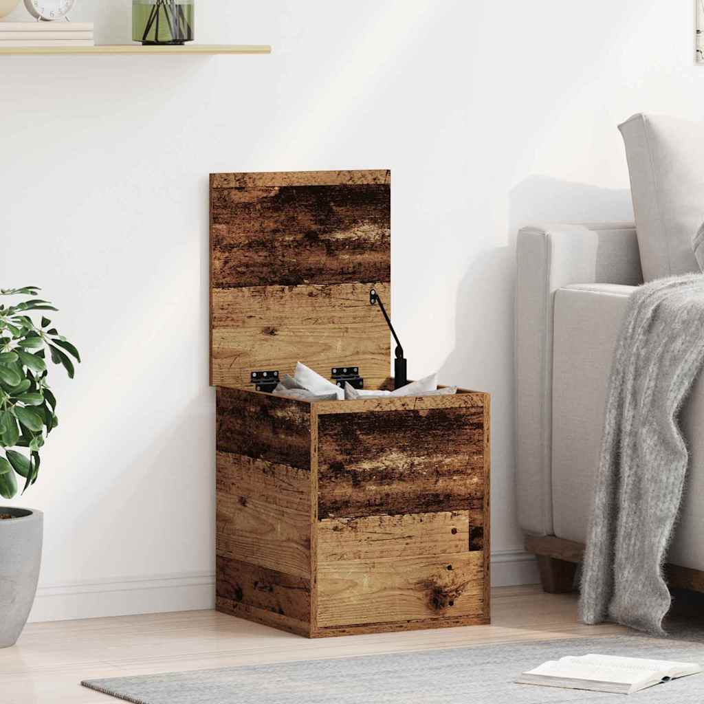 Aufbewahrungstruhe Weiß 84x42x46 cm Holzwerkstoff