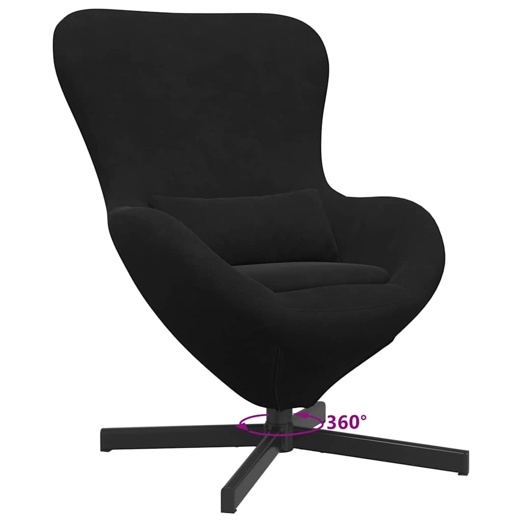 Eiersessel Blau 63 x 73 x 90 cm Samt