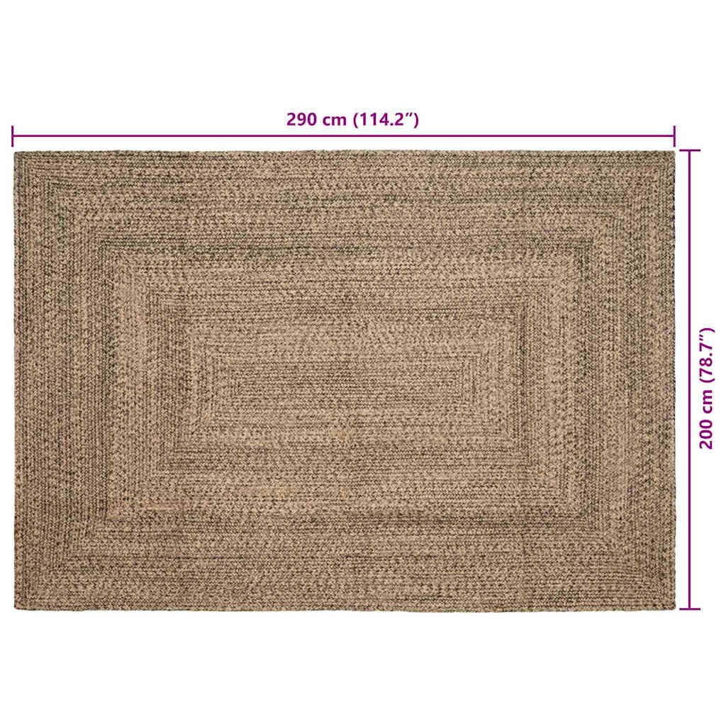 Bereichsteppiche Natürlich und Weiß 60 x 110 cm Jute