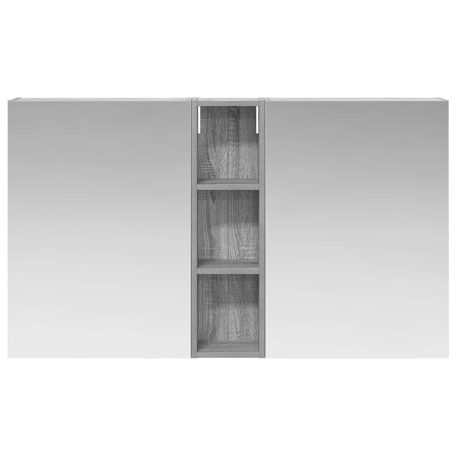Badezimmerschrank-Set 3 pcs 80 x 10,5 x 50 cm Holzwerkstoff