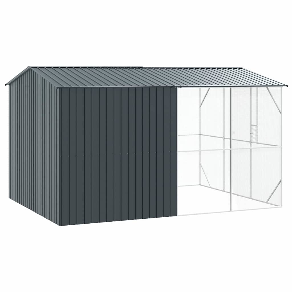 Vogelkäfig Anthrazit 422 x 103 x 142 cm Verzinkter Stahl