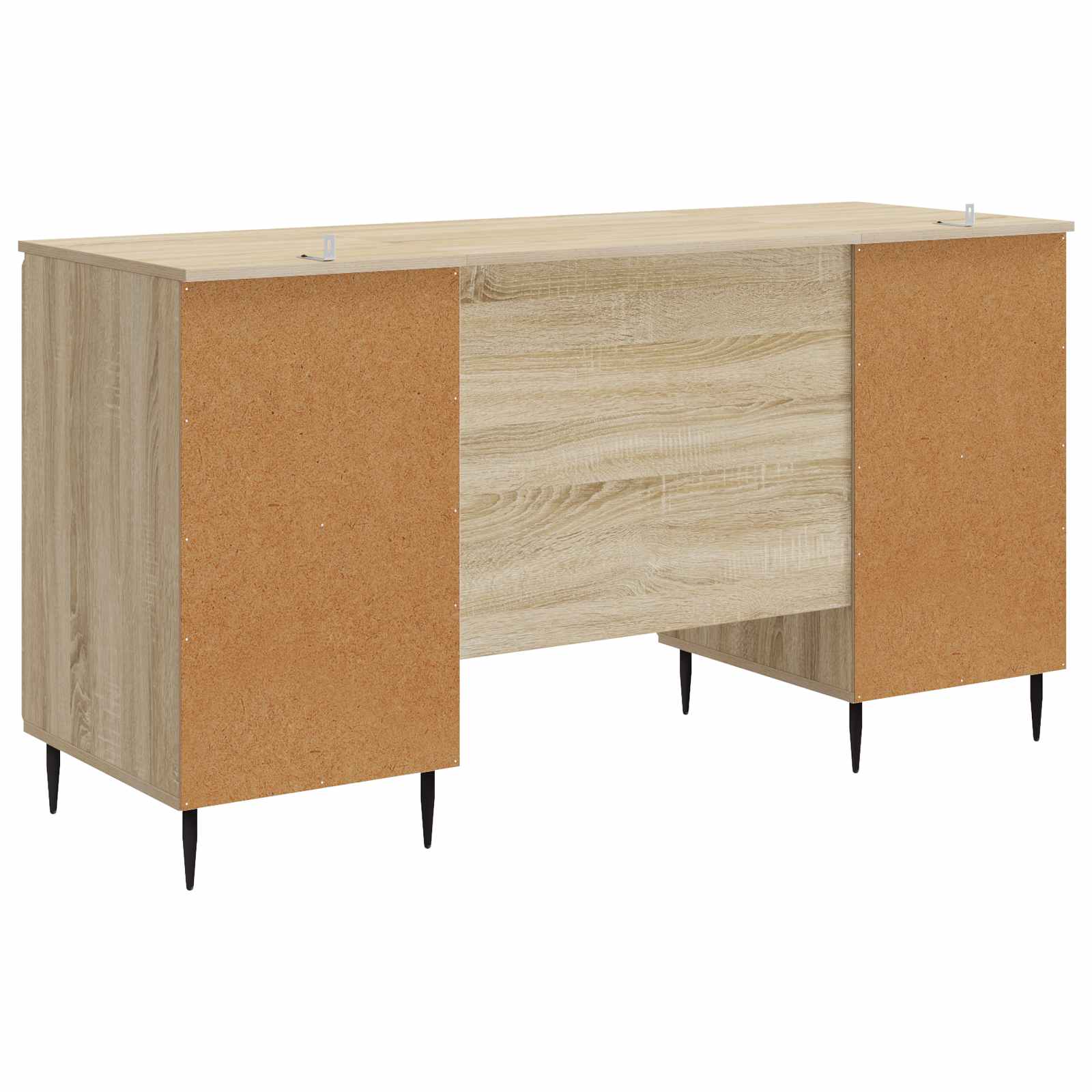 Schreibtisch mit Regal Schwarz 142,5 x 50 x 75 cm Holzwerkstoff