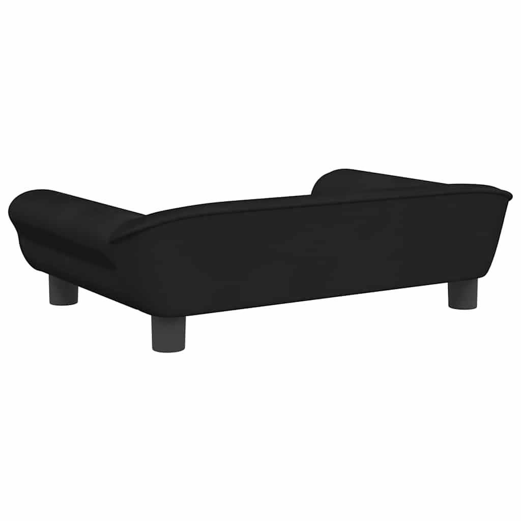 Kindersofa Blau 100x50x26 cm Samt