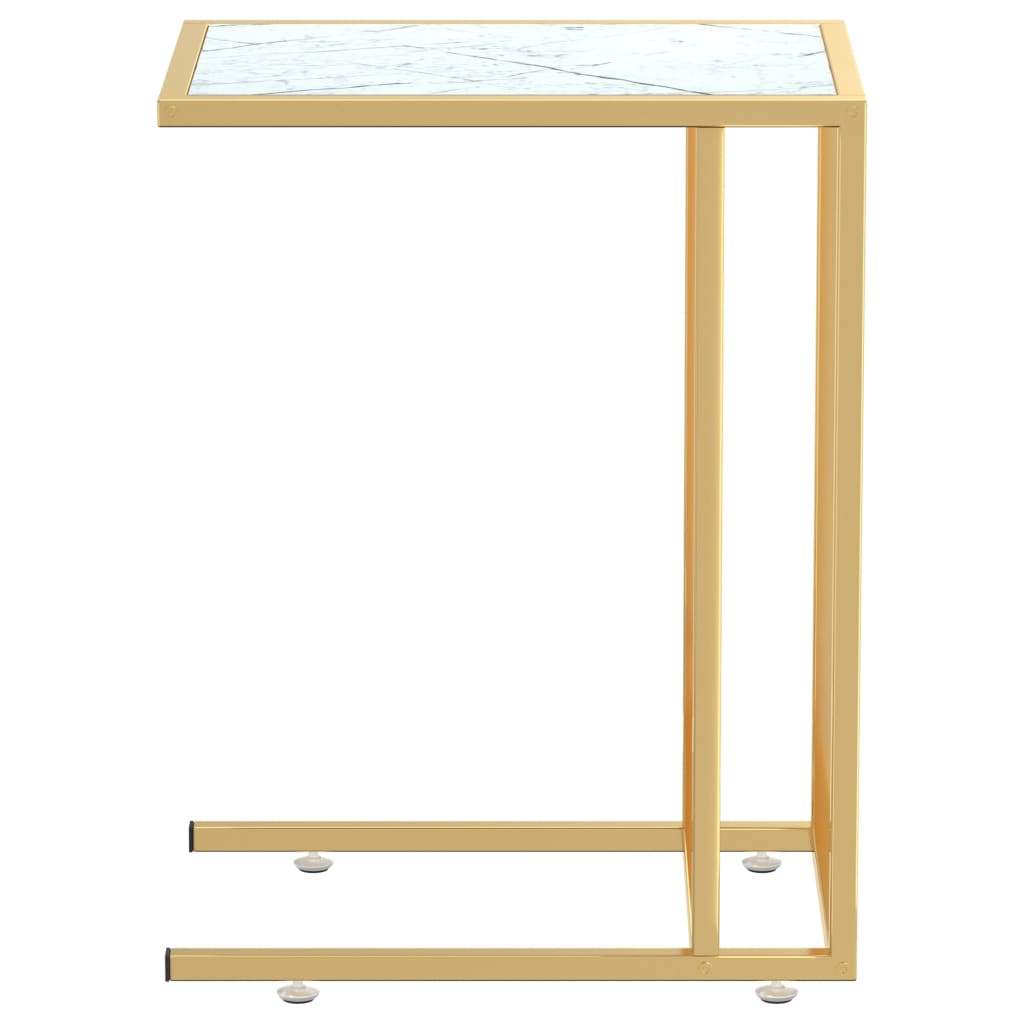 Computer-Beistelltisch Schwarz 50x35x65 cm Hartglas