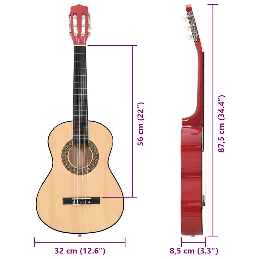 12.-tlg. Klassische Gitarre Set für Anfänger 4/4 39
