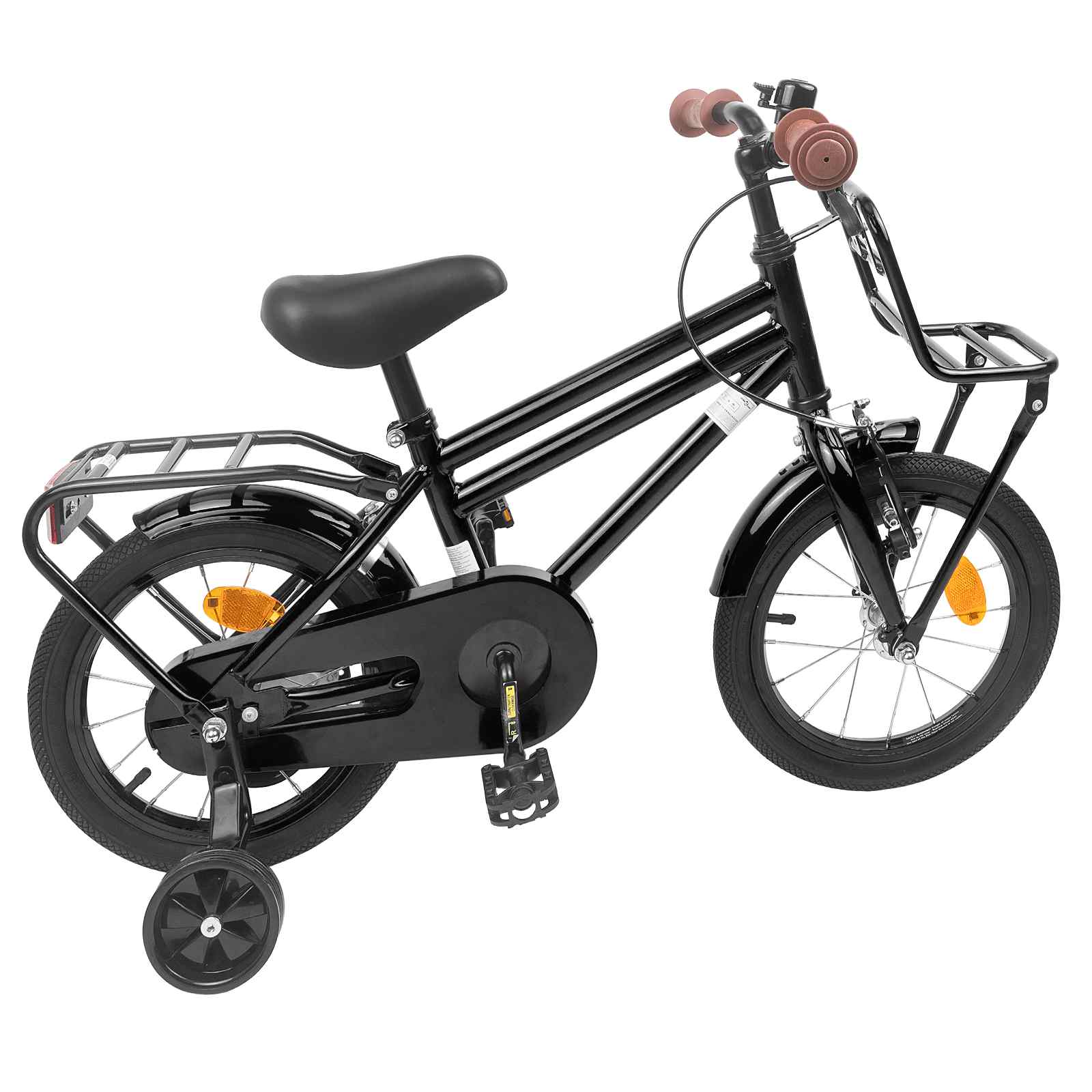 Kinderfahrrad 18 Zoll für 5-7 Jahre alt Schwarz