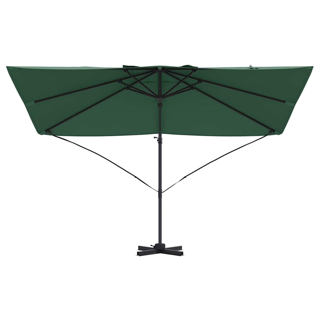 Sonnenschirm Sand 351 x 250 x 260 cm Polyester und Aluminium