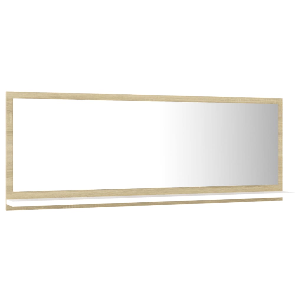 Badspiegel Weiß 40x10,5x37 cm Holzwerkstoff