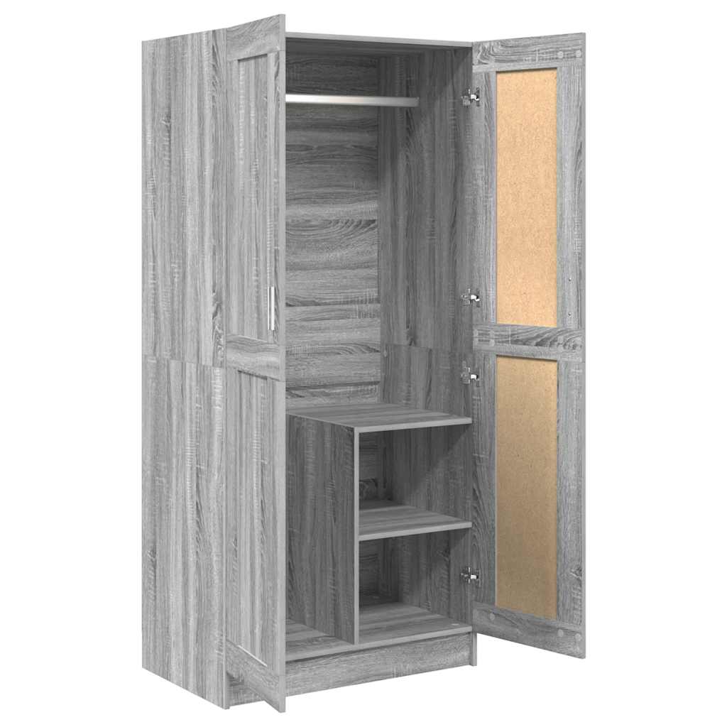 Kleiderschrank Weiß 82,5x51,5x180 cm Holzwerkstoff