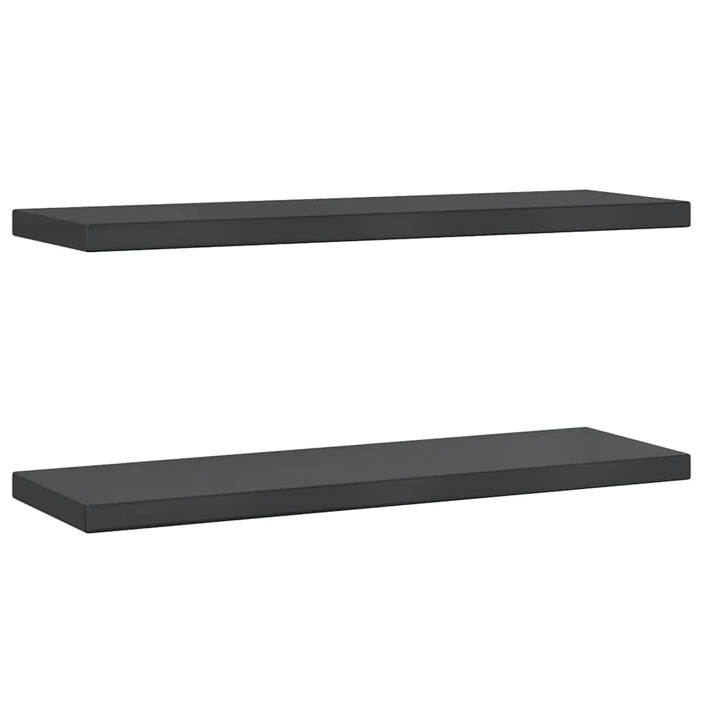 Wandregale 2 Stk. 100x40 cm Silbern Edelstahl