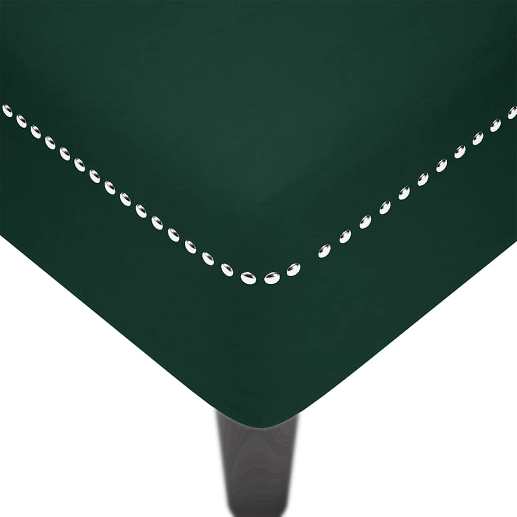Chaiselongue mit Kissen und Rechter Armlehne Blau Samt