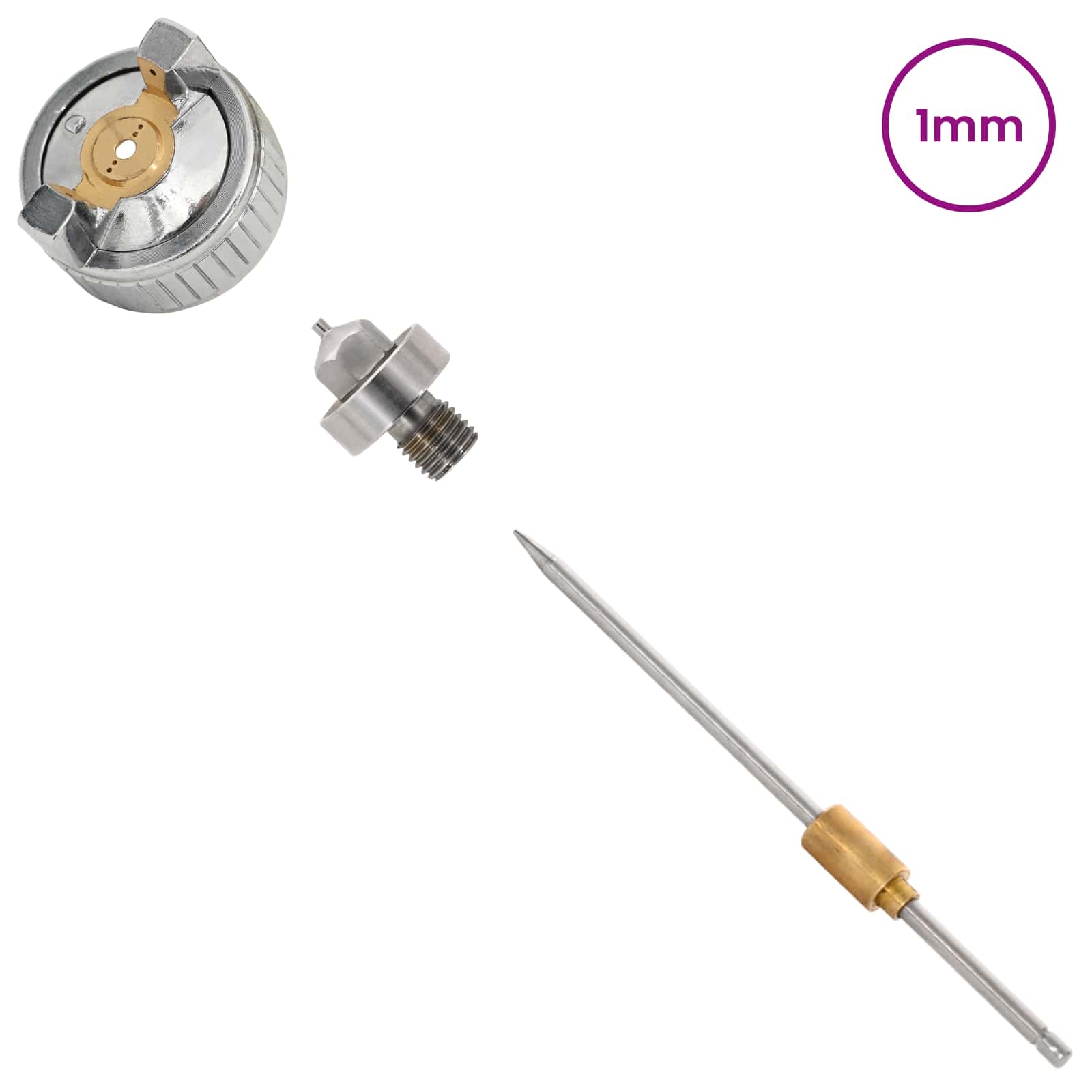 HVLP Farbspritzpistolen Kits 125 ml Becher 0,8 mm Düse 125 ml
