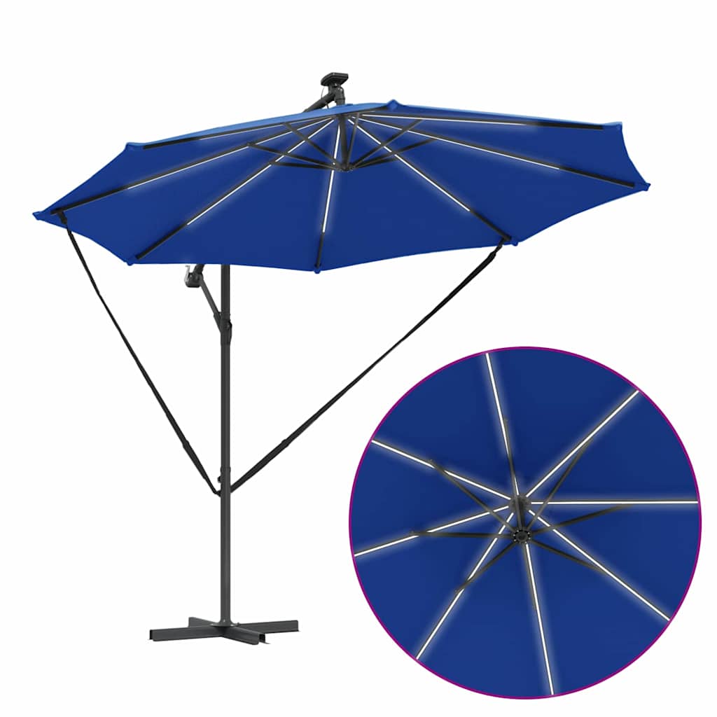 Sonnenschirm Sand 294 x 294 x 248 cm Polyester und Aluminium