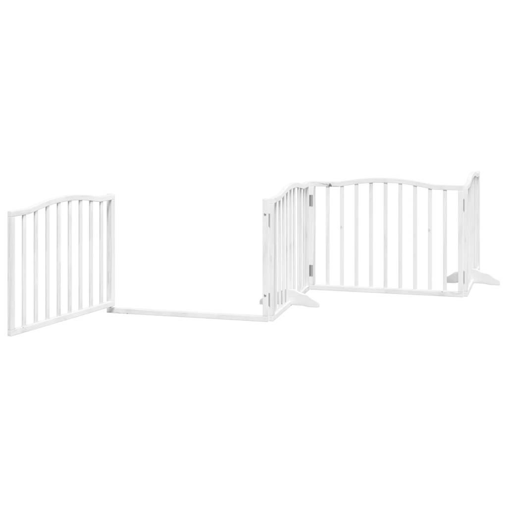 3-tlg. Hundetor Faltbar 150 cm Pappelholz