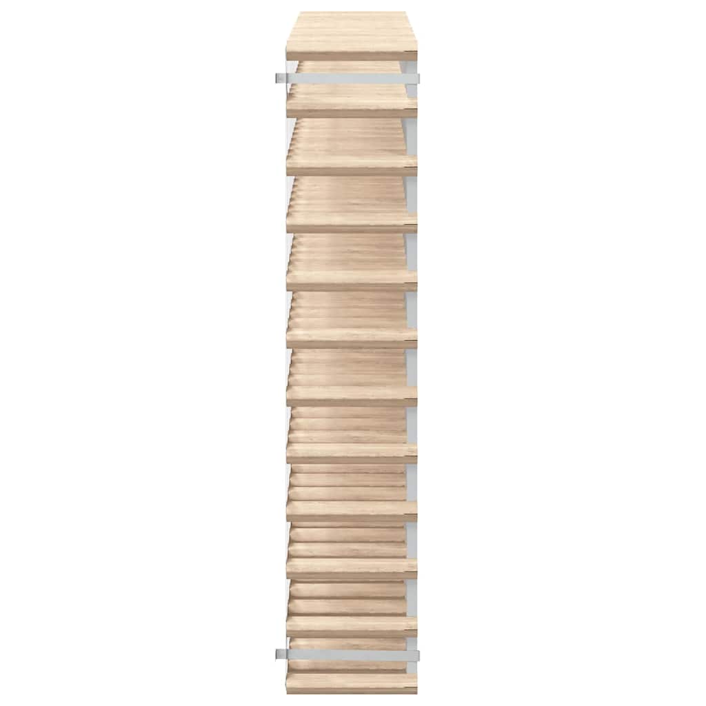 Weinregal für 42 Flaschen Braun Massivholz Kiefer