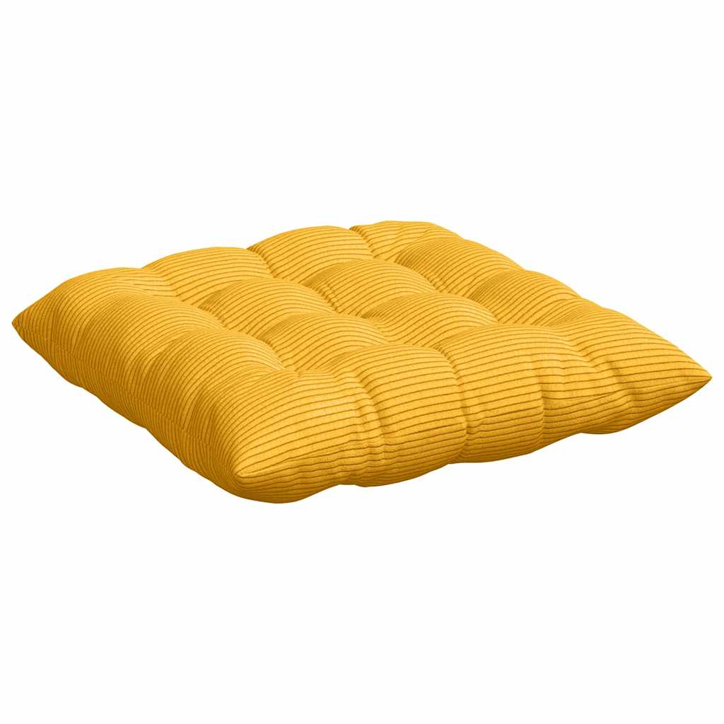 Sitzkissen 4 pcs Hellgrau 40 x 40 x 6 cm Cordstoff