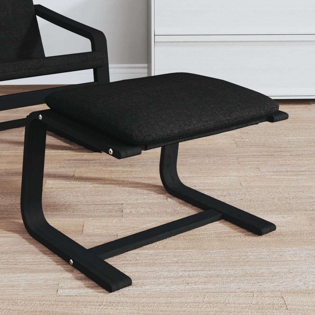 Fußhocker Creme 51x41x40 cm Stoff