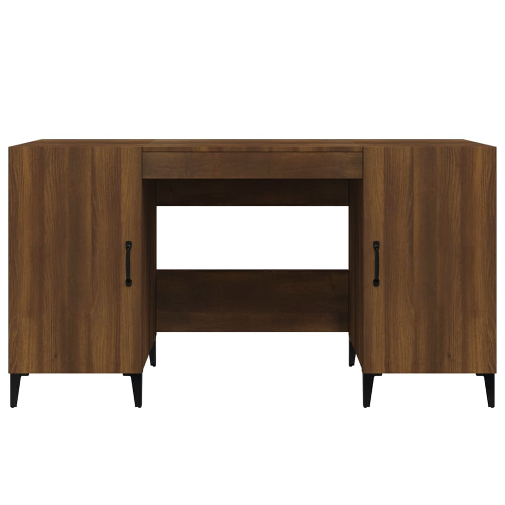 Schreibtisch mit Tür Altholz 140 x 50 x 75 cm Holzwerkstoff
