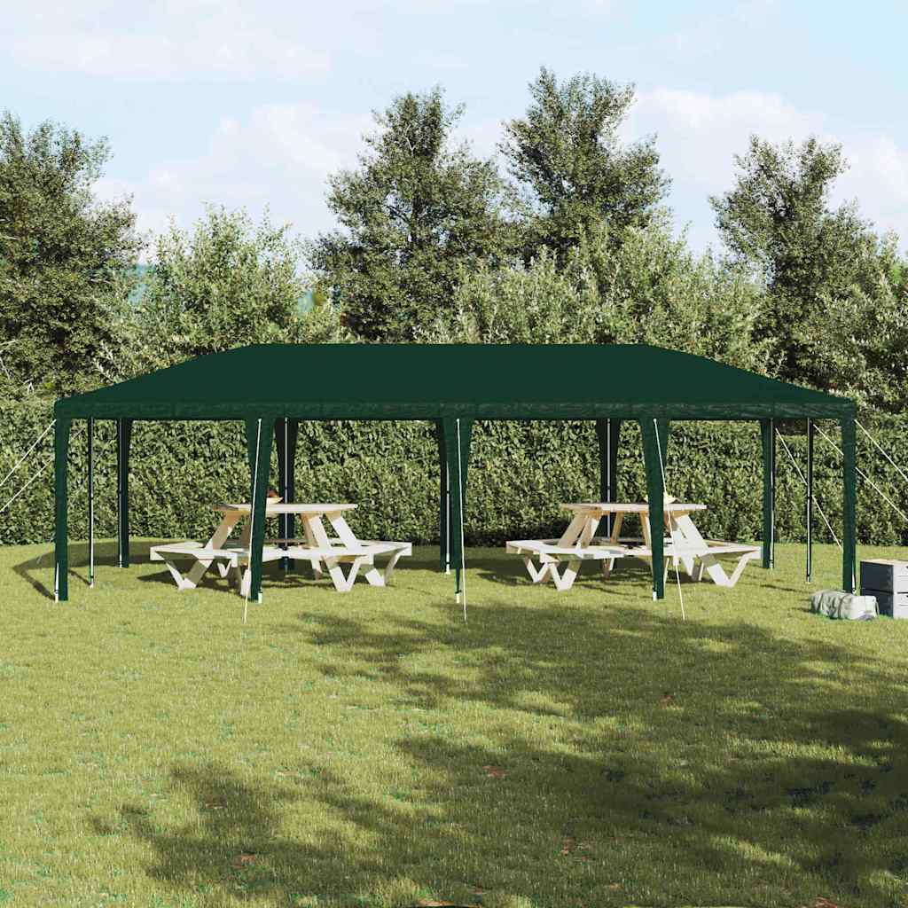Party-Zelt Weiß 400 x 400 x 266 cm Polyethylen und Stahl
