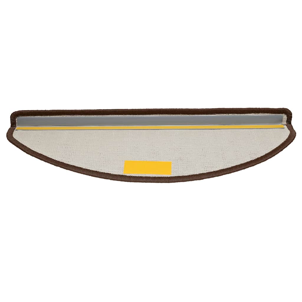 Stufenmatten 15 Stk. 56x17x3 cm Grau Halbrund