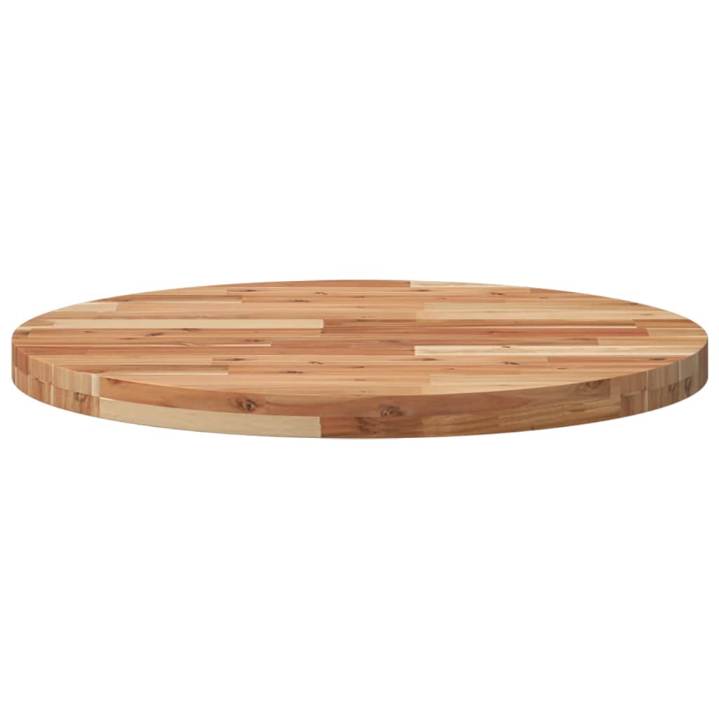 Tischplatte Rund Ø40x2 cm Massivholz Akazie