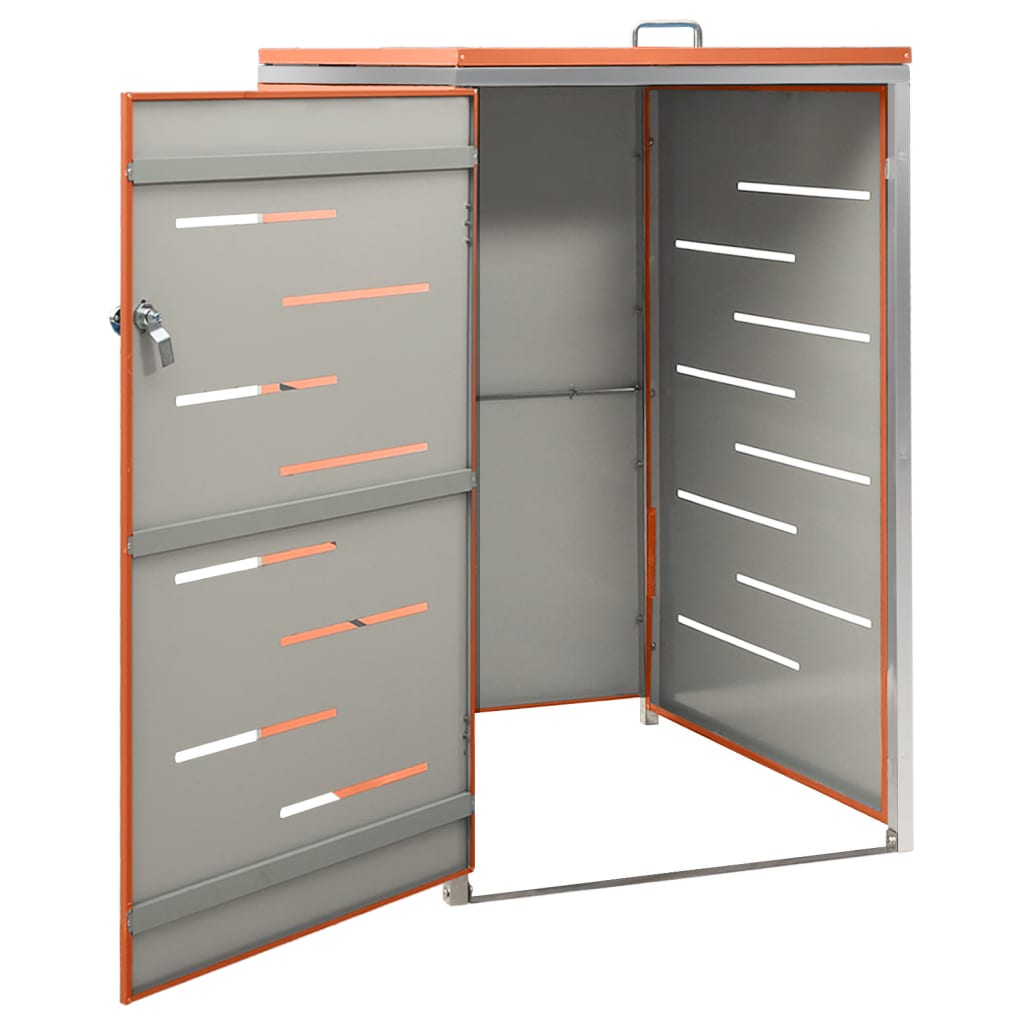 Mülltonnenbox für 3 Tonnen 207x77,5x112,5 cm Edelstahl